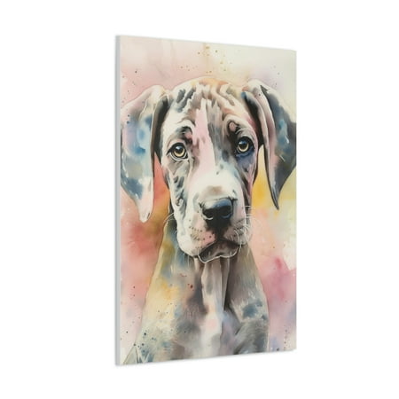 

Watercolor Great Dane Painting 3 - Nursery Collection - Bedtime Stories
