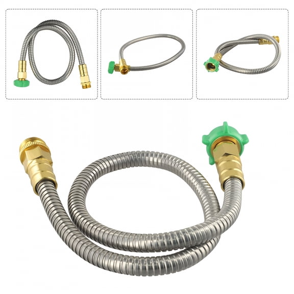 ACDANC Short Garden Hose 3 Feet Heavy Duty Stainless Steel Hose Water Garden Hose