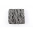 thumbnail image 2 of Silver One Super Chunky Knitted Throw Blanket, Gray, 50" x 60", 2 of 8