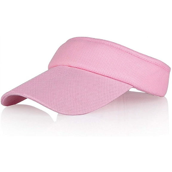 Sun Visors for Women and Girls, Long Brim Soft Sweatband Adjustable Hats