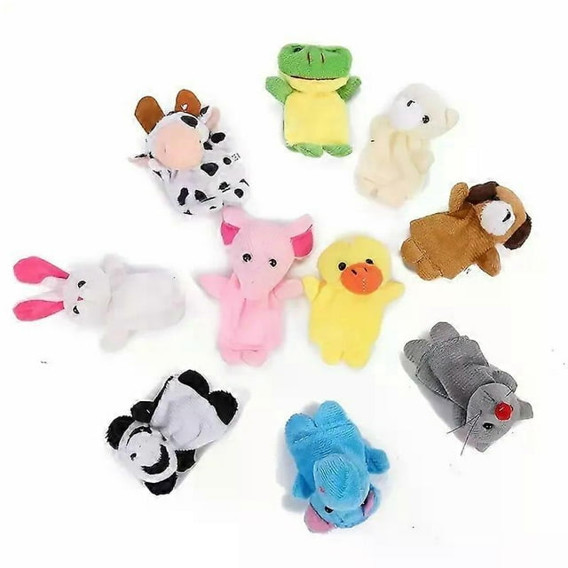 10pcs Educational Mini Animal Finger Puppets Set - Perfect for Story Time, Playtime, and Easter Gifts