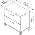 thumbnail image 6 of Scranton & Co Furniture Somerset 2 Drawer File Cabinet in Ash Gray, 6 of 7