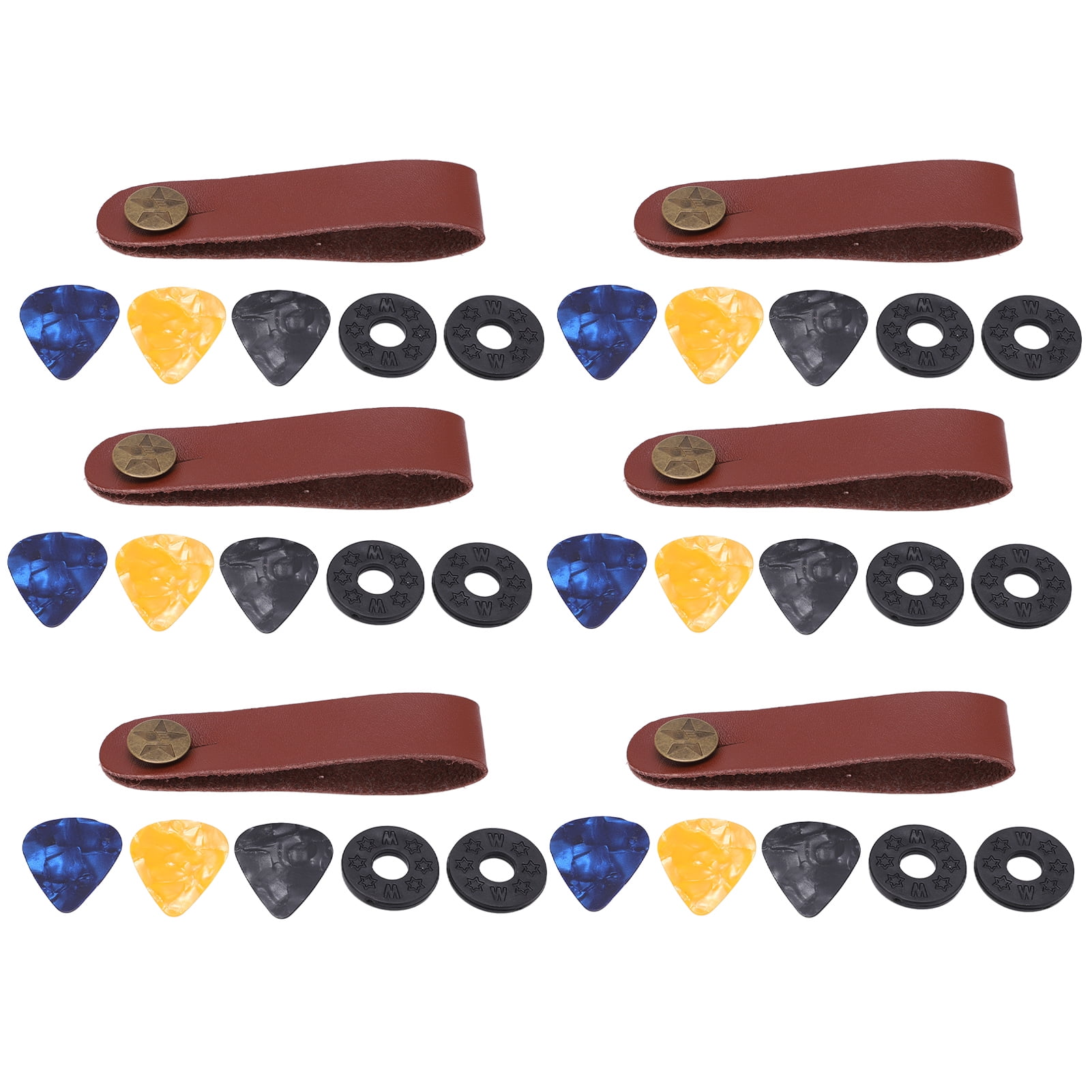 YOUTHINK Headstock Tie, Guitar Neck Strap 6 Sets For Instrument