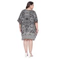 thumbnail image 5 of Oussum Women Tunic Dress Short 3/4 Sleeves Caftan for Ladies Casual Dresses, 5 of 8