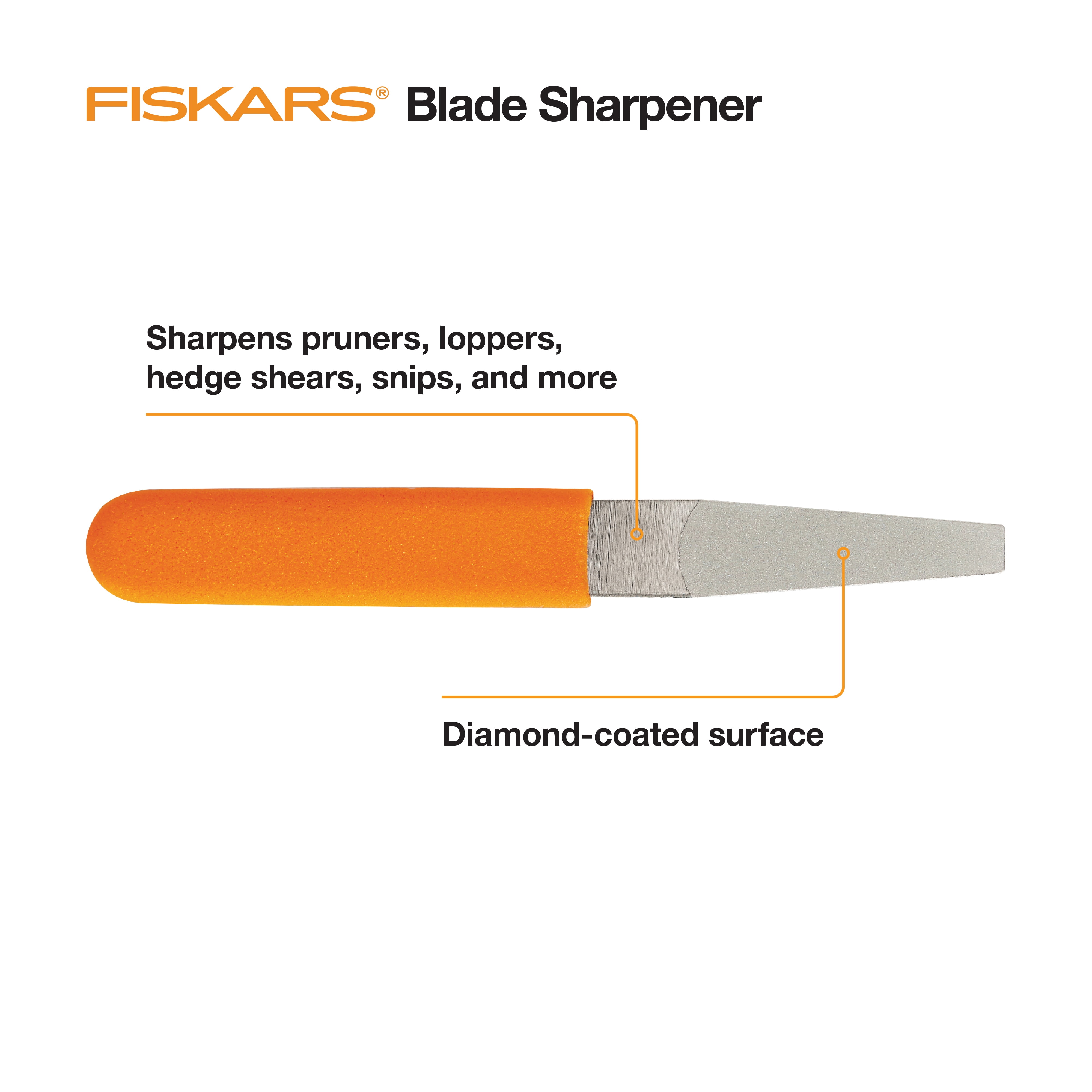 Fiskars 6 in. Diamond Coated Blade Sharpener 378340-1003 - The