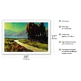 thumbnail image 2 of Trail Bend - Coastal Landscape - From an Original Color Painting by Wade Koniakowsky - Fine Art Rolled Canvas Print 27in x 40in, 2 of 4