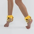 thumbnail image 4 of VERDANVERSE 1Par Tobilleras Decorativas Amarillas Con Monedas Para Bailes Y Presentaciones De Danza, 4 of 7