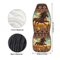thumbnail image 7 of XYZCANDO Horse Front Car Seat Cover Nonslip Sunflowers Auto Interior Accessories 2 Pcs Set Stretch Polyester Fabric Cover All-Season Protection Suitable for Most Cars,SUV,Sedan, 7 of 7