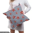 thumbnail image 4 of Ambesonne Starfish Fabric by the Yard Upholstery, Maritime Themed Pattern, 10 Yards, Navy White Red, 4 of 4
