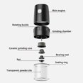 thumbnail image 6 of Fiaya Women Portable Electric Coffee Grinder, 1Pc Small Electric Coffee Bean Grinder, Adjustable Rechargeable Coffee Grind Tool for Household Office Travel (Black), 6 of 7