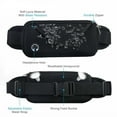 thumbnail image 5 of 1-Pack Waterproof Running Waist Bag with Headphone Jack, Adjustable Sports Fanny Pack for Jogging Hiking Travel, Universal Phone Compatible TIKA, 5 of 6