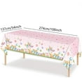 thumbnail image 3 of Easter Tablecloth 54 x 108 Inch, Bunny Egg Flowers Happy Easter Table Cloth, Stain and Wrinkle Resistant Washable Rectangle Table Cover for Spring Holiday Party Picnic Dinner Decor, 3 of 6