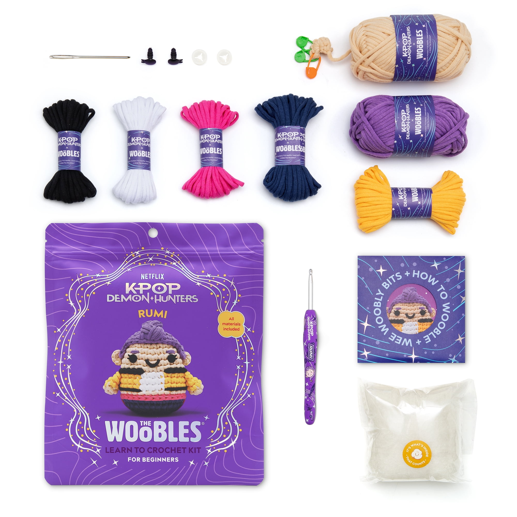 The Woobles Beginner Crochet Amigurumi Kits - Rumi