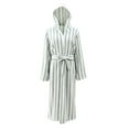 thumbnail image 5 of FDGIU Women's Plush Bathrobe with Hood & Pockets, Long Fluffy Fleece Robe for Women, Cozy Warm Hooded Sleepwear Loungewear, 5 of 5
