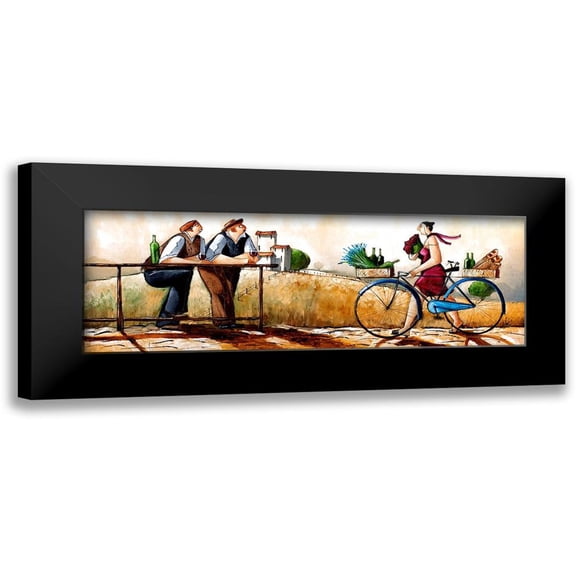 West, Ronald 14x7 Black Modern Framed Museum Art Print Titled - Delivery II