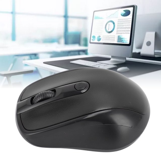 2.4G Mouse, Professional High Sensitivity Optical Computer Mouse for Notebook PC Laptop, with 10m Working Distance