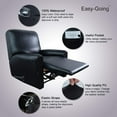EasyGoing PU Leather Recliner slipcovers 4 Pieces Stretch Sofa Covers