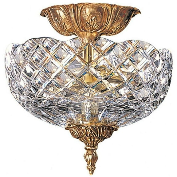 2 Light Flush Mount in Traditional Style-10 inches Tall and 10 inches Wide Bailey Street Home 49-Bel-4964223