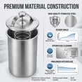 thumbnail image 2 of Deli Meat Press Stainless Steel, Ham Press Mold for Deli Meats with Thermometer and Spring Mechanism, Sturdy & Durable Lunch Meat Press for Healthy Homemade Sandwiches, 2 of 7