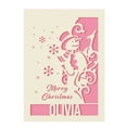thumbnail image 6 of Personalized Christmas Card Papercut Snowman and Snowflake Greeting Card Customized Xmas Gift with Any Name, 6 of 6
