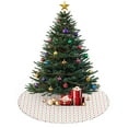 thumbnail image 3 of 30 Inch Christmas Tree Skirt – Velvet Plush Tree Mat, Soft Thickened Polyester with Red Ties, Single-Sided Printing, Available in 30in/36in/48in, Perfect for Holiday Xmas Tree Decoration, 3 of 7