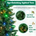 thumbnail image 4 of Gymax 6FT Pre-Lit Hinged Artificial Christmas Tree Holiday Decor Tree w/ 260 LED Lights, 4 of 10