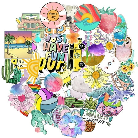 

50Pcs Fresh Vsco Graffiti Stickers PC Notebook Water Cup Phone Decor Waterproof