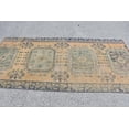 thumbnail image 3 of Area Rug, Vintage Rug, Turkish Rug, Oushak Carpet, 43x95 inches Green Rug, Office Rug, Indoor Rug, Handwoven Bedroom Carpet, 10505, 3 of 10
