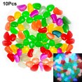 thumbnail image 2 of Cheers 10Pcs Glow in the Dark Pebbles Artificial Stone Walkway Aquarium Fish Tank Decor, 2 of 2