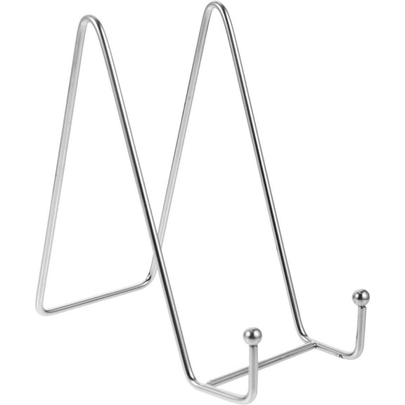 Hemoton Metal Easel Plate Holder Easel Display Stand Metal Plate Stand for Display Tabletop Picture Display Stand