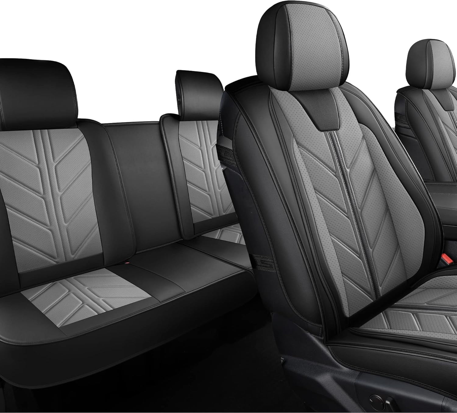 LINGVIDO Chevy Silverado Seat Covers - Custom Fit for GMC Sierra, Pickup Truck Seat Cover for 07-25 1500 2500HD 3500HD, Regular Cab, Double Cab, Crew Cab, LT, LZT, RST, Trail Boss