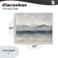 thumbnail image 4 of Stupell Industries Contemporary Misty Muted Mountainscape White Framed Giclee Art, 30 x 24, by Riley B, 4 of 8