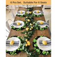 thumbnail image 4 of 15 Inch Round Placemats Set of 4, St. Patrick's Day Non Slip Heat Insulation PP Table Mats, Watercolor Green Shamrock Polka Dots Black Washable Place Mats for Kitchen Dining Party Table Decor, 4 of 7