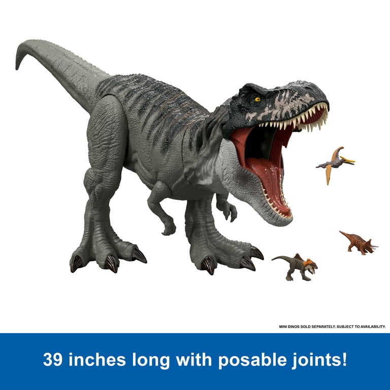 Jurassic World Rebirth Super Colossal T-Rex Action Figure, 39-inch