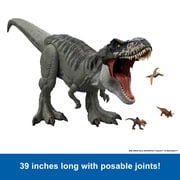 Jurassic World Rebirth Super Colossal Tyrannosaurus Rex Action Figure, T-Rex Dinosaur Movie Toy