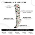 thumbnail image 3 of Lsque Dinosaur Pattern Sport Compression Socks for Men & Women 15-20 mmHg Knee High Nurse Pregnant Running Medical and Travel Athletic, 3 of 6