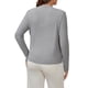 thumbnail image 3 of CAMISAS DE MATERNIDAD CHIC PARA MUJERES INSPIRE, CAMISAS DE EMBARAZO DE MANGA LARGA, CUELLO EN V, TOPS DE LACTANCIA FALSOS DE 2 PIEZAS, L GRIS, 3 of 6