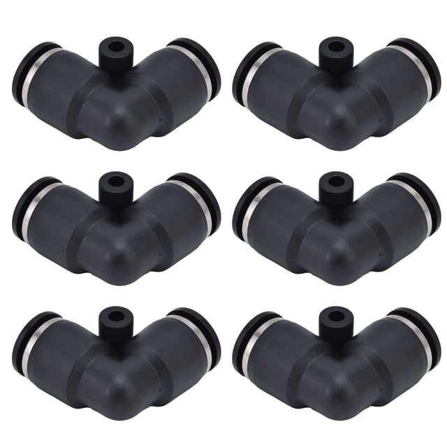 Pneumatic Tube Fitting, Durable ABS Simply Use Connect Fittings For Automation Equipment For Mechanical Engineering 12