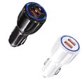 thumbnail image 2 of Langgg Car Charging Adapter Dual USB Ports Lighter Socket Adaptor Car Phone Tablet USB Charger, White, 2 of 6