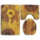 thumbnail image 1 of ABPHQTO Hermoso girasol Juego de alfombras de baño de 3 piezas Alfombra de baño Alfombra de contorno y tapa de inodoro, 1 of 2