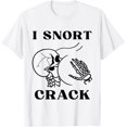 thumbnail image 1 of I Snort Crack Skeleton Skull Butt Funny Spooky Halloween Camiseta, 1 of 2