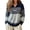 Dark Blue, variant on Women's Fair Isle Half Zip Sweater, Geometric Knit Pullover for Women, Loose Mock Neck Long Sleeve Sweater, Oversized Drop Shoulder Fair Isle Pullover, Fall Winter Holiday Casual Knit Top Beige