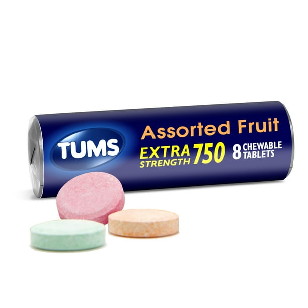 Tums Chewable Antacid Tablets For Extra Strength Heartburn Relief