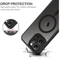 thumbnail image 3 of Solennerer for iPhone 12 Pro Max Case, iPhone 12 Pro Max Magnetic Phone Case Compatible with MagSafe, Translucent Matte Shockproof Anti-Fingerprint Phone Slim Case for iPhone 12 Pro Max 6.7", Black, 3 of 9