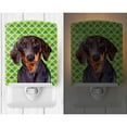 thumbnail image 2 of Caroline's Treasures LH9178CNL Dachshund St. Patrick's Day Shamrock Portrait Ceramic Night Light, 6x4x3", multicolor, 2 of 2