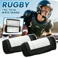 thumbnail image 3 of Football Play Wristbands with 2 Panel Compartments and Triple-Window Design, High Quality Cotton & Spandex Breathable Material, Suitable for Youth Quarterback Softball and, 3 of 7