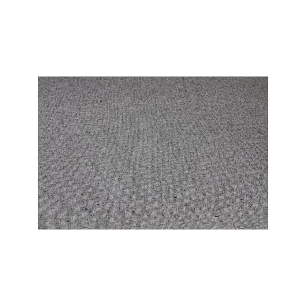 Meridian Furniture Serene Gray Durable Linen Fabric Deluxe Ottoman
