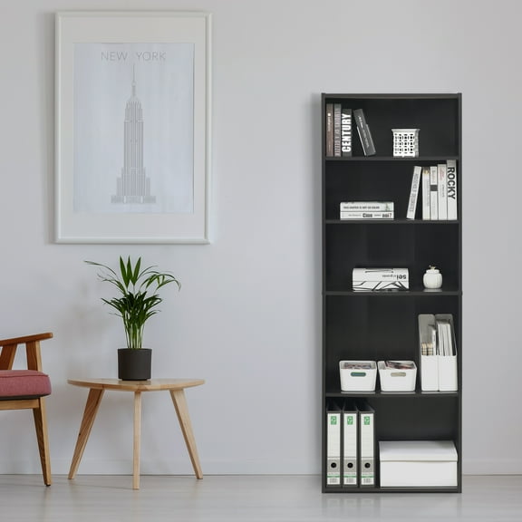 Furinno 17061SCC Wright 5-Shelf Bookcase, Cinnamon Cherry