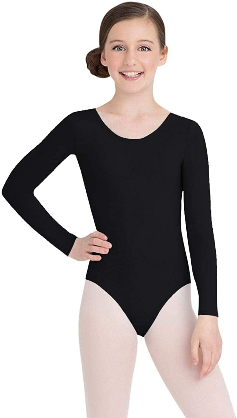 black long sleeve leotard