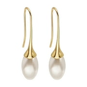 GYUJNB Earrings for Women Vintage Fashion Earrings Female Water Drop Pearl Earrings Earrings Classic Personalized Versatile Earrings Hoop Earrings for Women